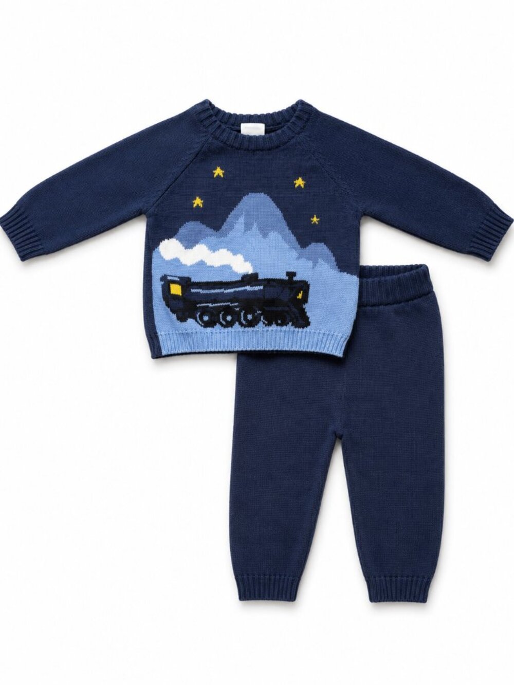 NWOT Hanna Andersson The Polar Express Train 2-Piece Sweater Set